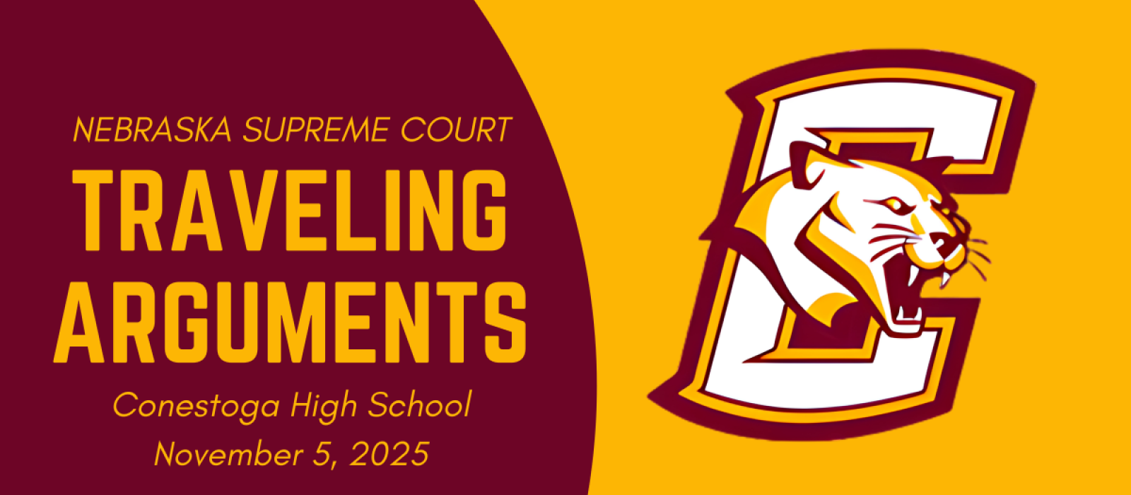 The Nebraska Supreme Court convenes at Conestoga High School on November 5, 2025