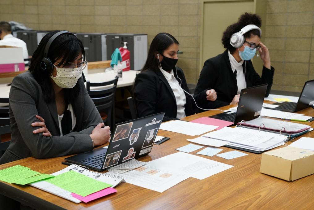 South Sioux City Participating in a Mock Trial