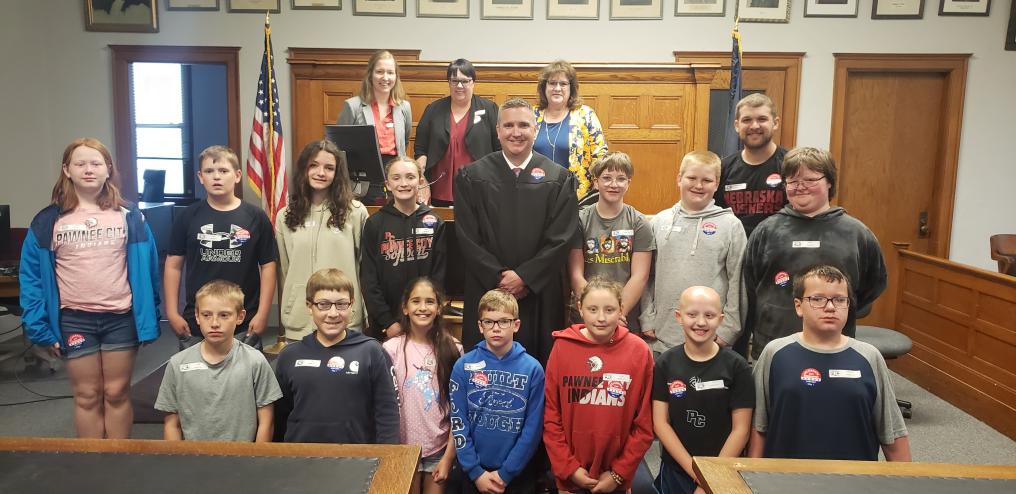 Students from Pawnee City Law Day 2023