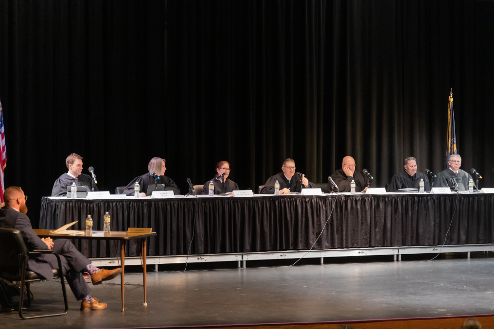 Nebraska Supreme Court hears oral arguments at Bellevue West High School