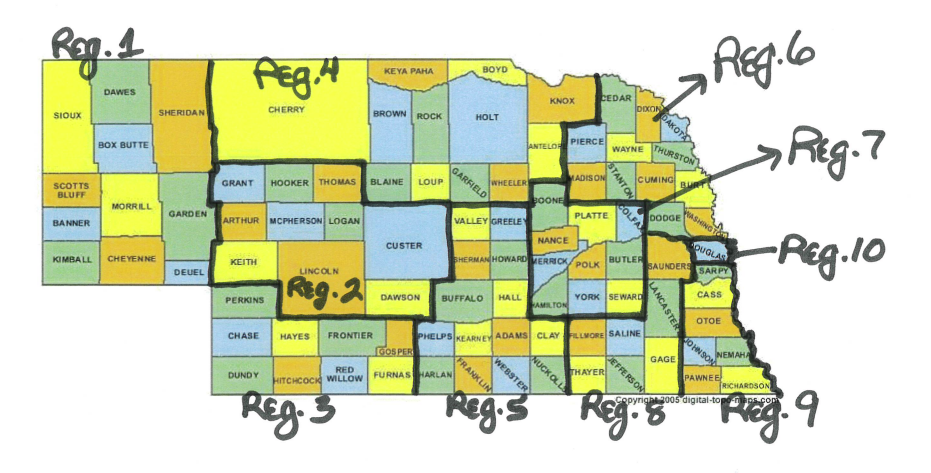 The updated region map for Mock Trial